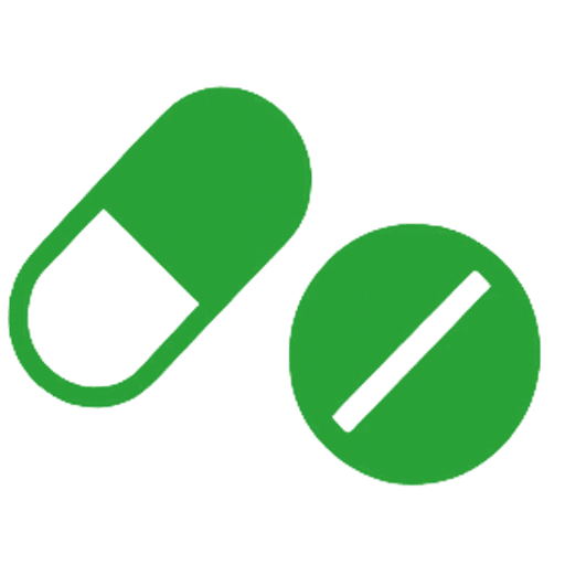 Pharmaceutical green icon